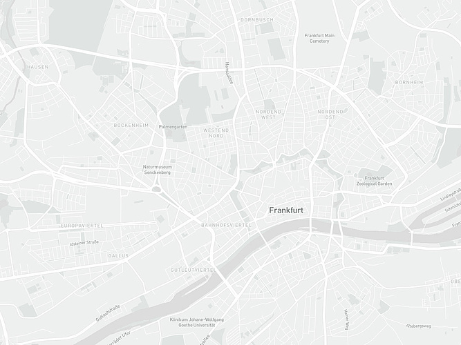 Karte Frankfurt
