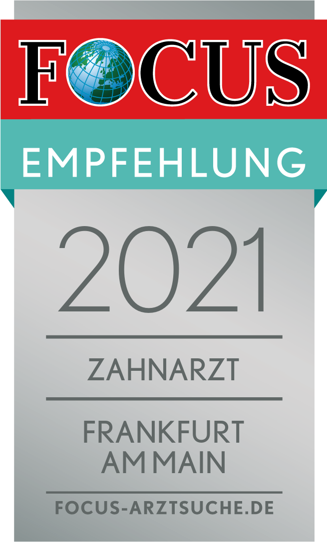 FOCUS empfiehlt die Frankfurter Dentaloft-Zahnarztpraxen am Kaiserplatz, in Bornheim und im Nordend als besten Zahnarzt in Frankfurt für das Jahr 2021.